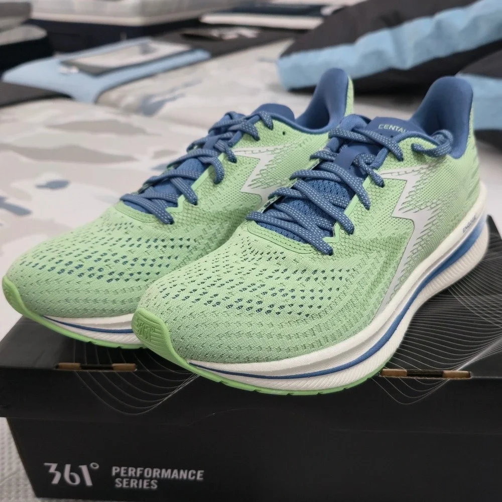 361 Degrees Centauri Womens Running Shoes Green Figs Y2341-7400 Size 9.5 New